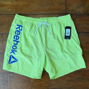 Men’s Reebok Core Volley / with Compression Sharp Green shorts size Large
New